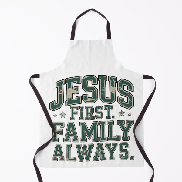 Item preview, Jesus First Always Christian Faith Retro Vintage Religious Design designed and sold by HahaHandlesHub.