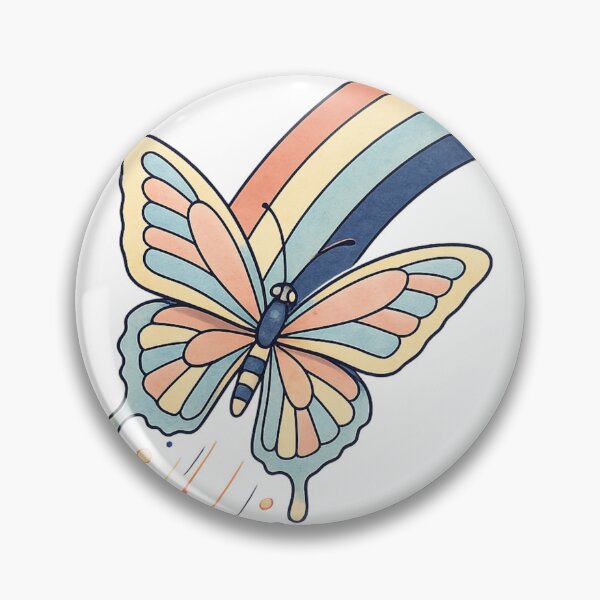 Item preview, Rainbow Butterfly Aesthetic Fashion Design designed and sold by SoftSproutstu.