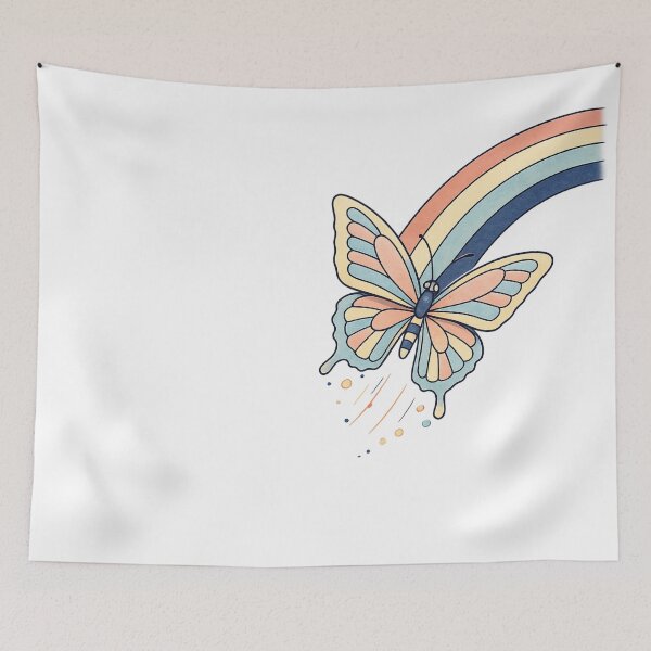Item preview, Rainbow Butterfly Aesthetic Fashion Design designed and sold by SoftSproutstu.