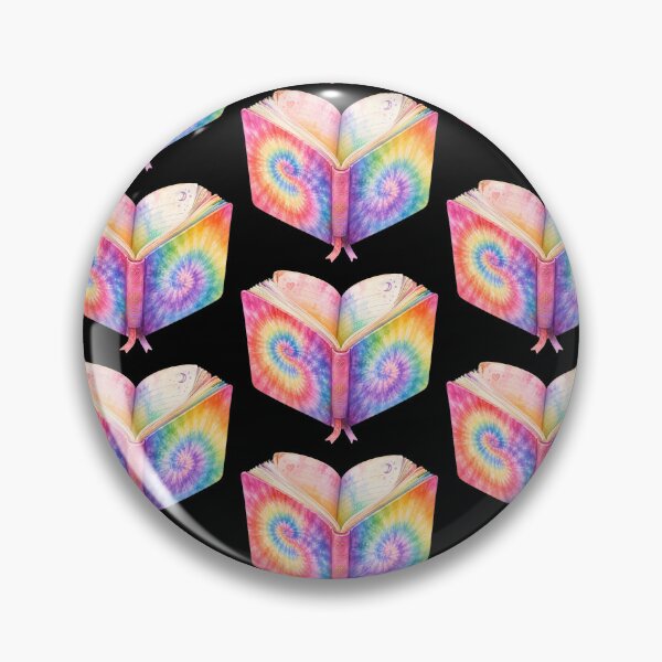 Item preview, Rainbow Tie Dye Open Book Art designed and sold by jgvisualarts.