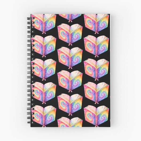 Item preview, Rainbow Tie Dye Open Book Art designed and sold by jgvisualarts.