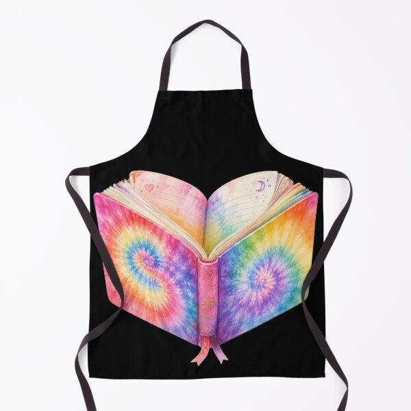 Item preview, Rainbow Tie Dye Open Book Art designed and sold by jgvisualarts.