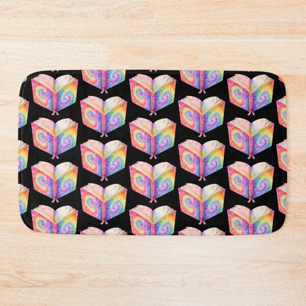 Item preview, Rainbow Tie Dye Open Book Art designed and sold by jgvisualarts.