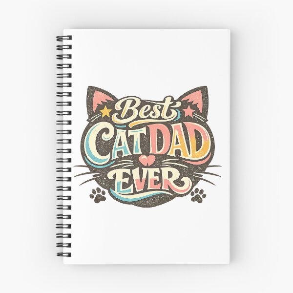 Item preview, Best Cat Dad Ever, Retro Vintage Style designed and sold by graphic-genie.