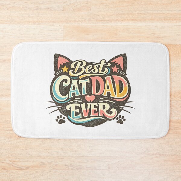Item preview, Best Cat Dad Ever, Retro Vintage Style designed and sold by graphic-genie.