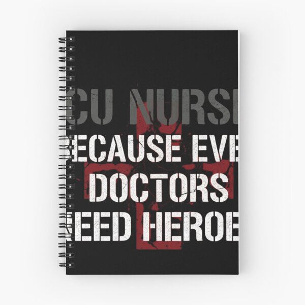 Item preview, ICU Nurse Because Even Doctors Need Heroes distressed gift designed and sold by language-des.