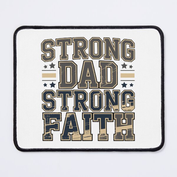 Item preview, Strong Dad Strong Faith Christian Fathers Day Vintage Dad Design designed and sold by HahaHandlesHub.