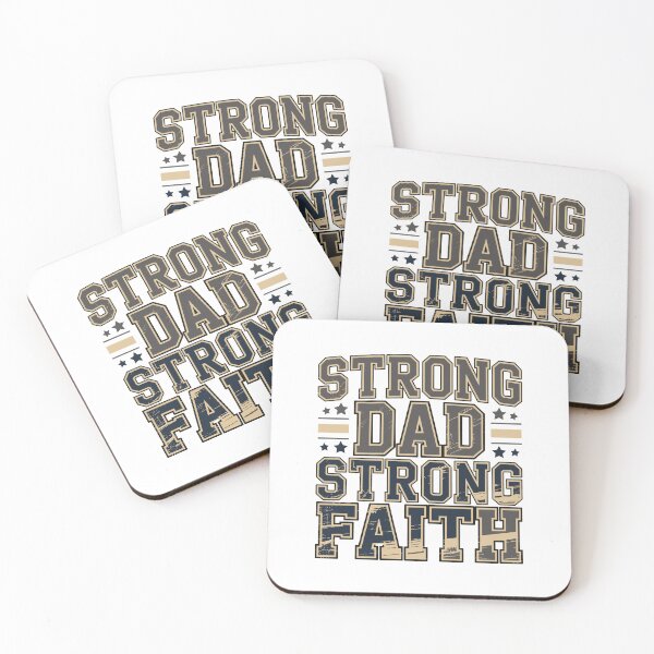 Item preview, Strong Dad Strong Faith Christian Fathers Day Vintage Dad Design designed and sold by HahaHandlesHub.