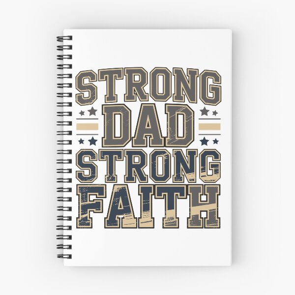 Item preview, Strong Dad Strong Faith Christian Fathers Day Vintage Dad Design designed and sold by HahaHandlesHub.