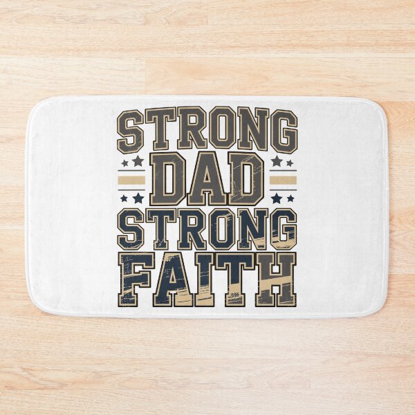 Item preview, Strong Dad Strong Faith Christian Fathers Day Vintage Dad Design designed and sold by HahaHandlesHub.
