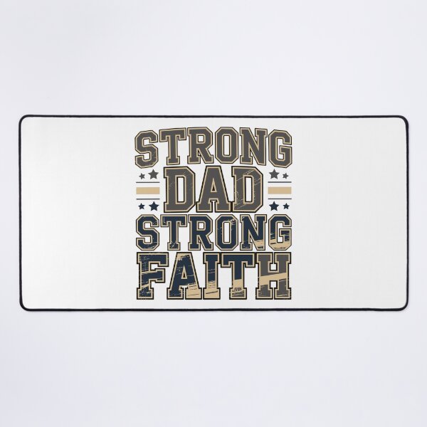 Item preview, Strong Dad Strong Faith Christian Fathers Day Vintage Dad Design designed and sold by HahaHandlesHub.
