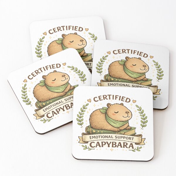 Item preview, Certified Emotional Support Capybara | Cute Capybara Lover Gift | Funny Comfort Animal Design designed and sold by MrDev.