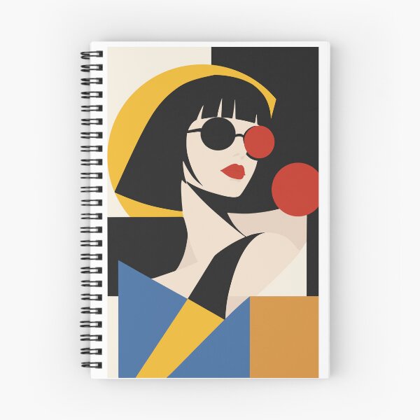 Item preview, Bauhaus-Inspired Woman Portrait, Bold Geometric Modern Art designed and sold by Studio pod Burom.