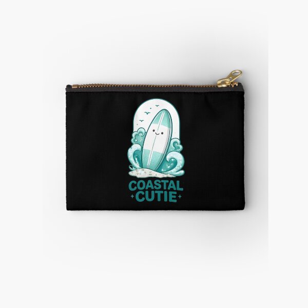 Item preview, Coastal Cutie Surfboard Cute Ocean Waves Kids T-Shirt designed and sold by FestivityFinds.