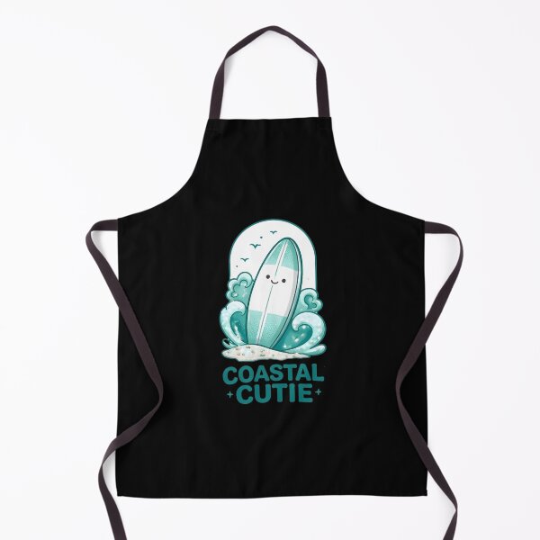 Item preview, Coastal Cutie Surfboard Cute Ocean Waves Kids T-Shirt designed and sold by FestivityFinds.