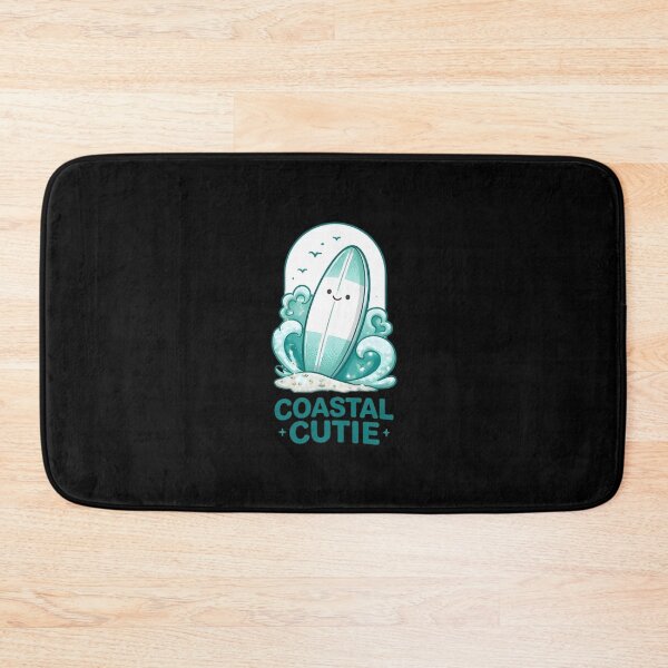 Item preview, Coastal Cutie Surfboard Cute Ocean Waves Kids T-Shirt designed and sold by FestivityFinds.