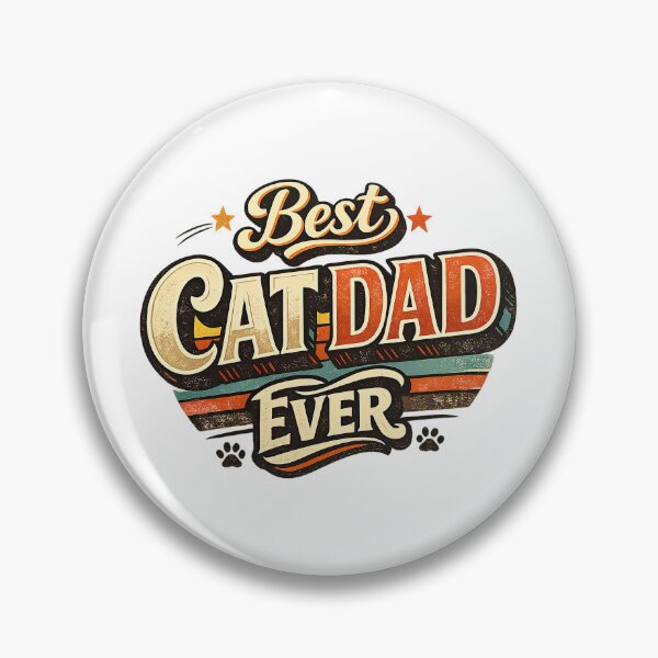 Item preview, Best Cat Dad Ever, Retro Vintage Style designed and sold by graphic-genie.