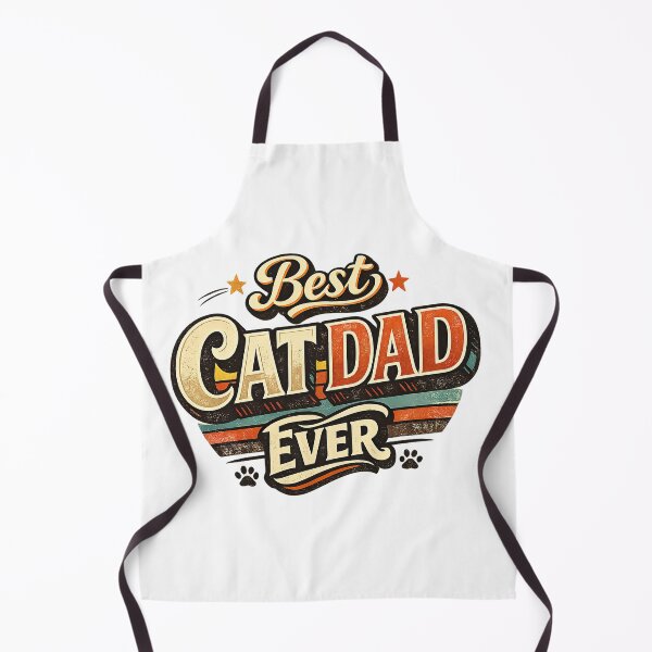 Item preview, Best Cat Dad Ever, Retro Vintage Style designed and sold by graphic-genie.