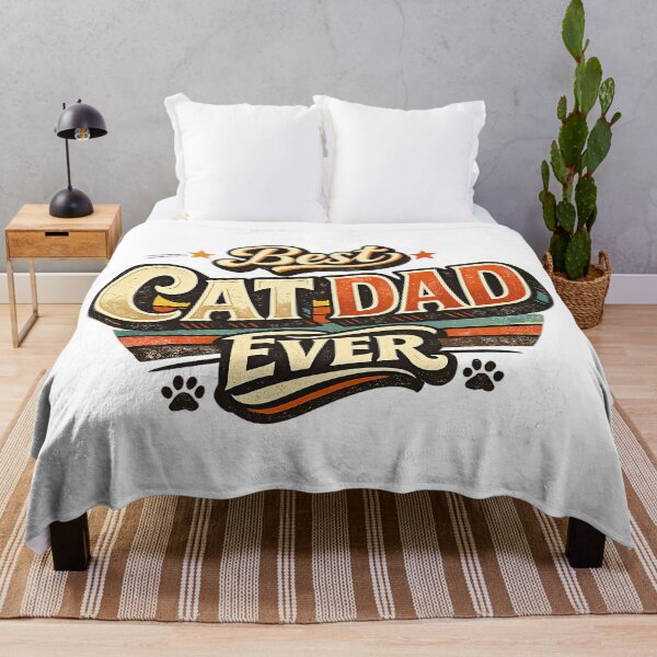 Item preview, Best Cat Dad Ever, Retro Vintage Style designed and sold by graphic-genie.