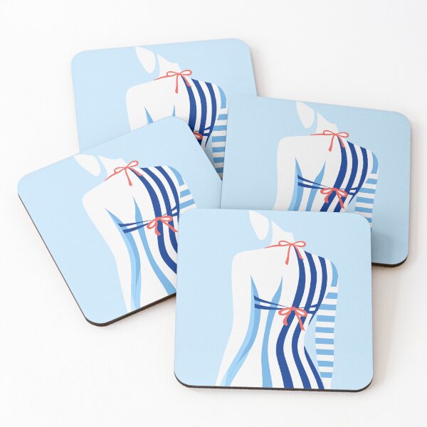 Item preview, Stripes Art, Minimal Nautical Back View Decor designed and sold by Studio pod Burom.