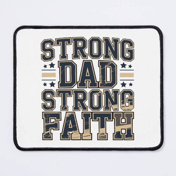 Item preview, Strong Dad Strong Faith Christian Father Vintage Fathers Day Design designed and sold by HahaHandlesHub.