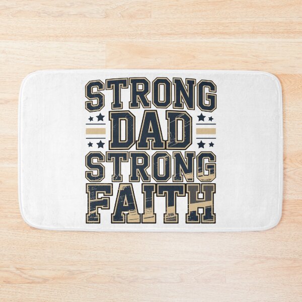 Item preview, Strong Dad Strong Faith Christian Father Vintage Fathers Day Design designed and sold by HahaHandlesHub.