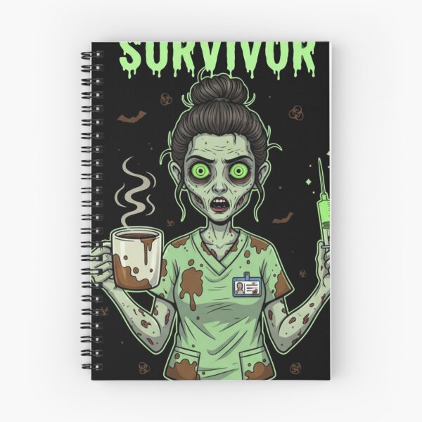 Item preview, Night Shift Survivor funny zombie nurse dark humor gift designed and sold by language-des.