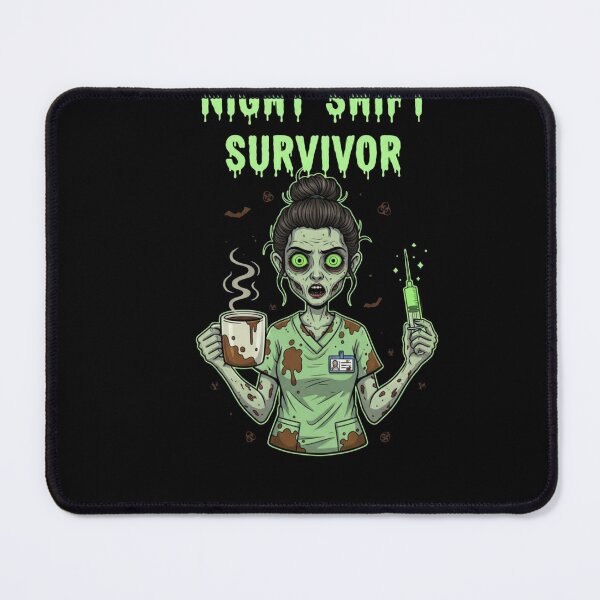 Item preview, Night Shift Survivor funny zombie nurse dark humor gift designed and sold by language-des.