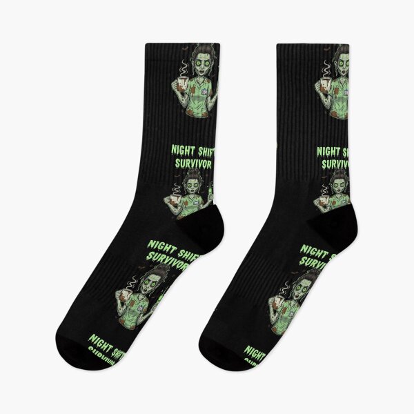 Item preview, Night Shift Survivor funny zombie nurse dark humor gift designed and sold by language-des.