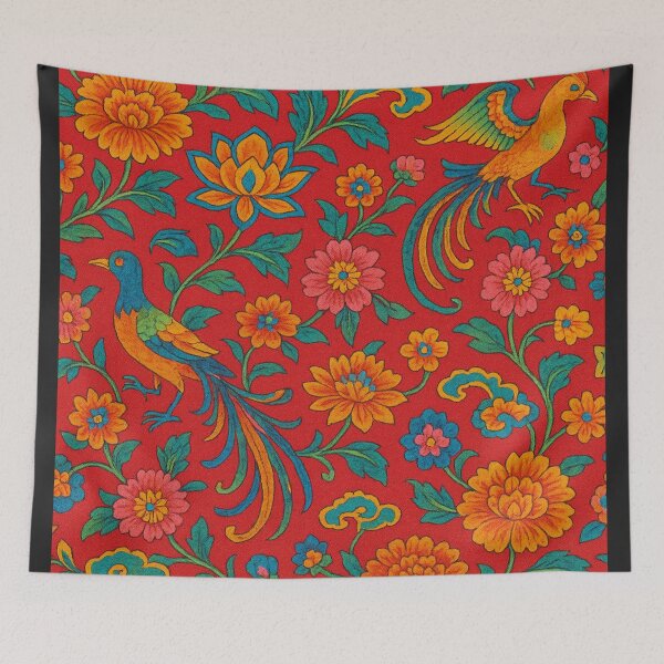Item preview, Asian fabric designed and sold by ARTFINSTORE.