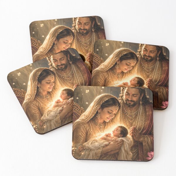 Item preview, Ram Navami Wall Art – Divine Birth of Lord Ram in Ayodhya | Hindu Canvas Print & Spiritual Home Decor designed and sold by Homyar.