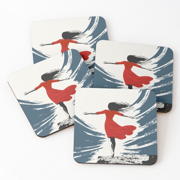 Item preview, Woman in Red Dress, Feminine Energy Decor designed and sold by Studio pod Burom.