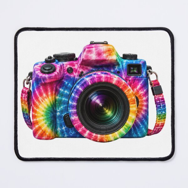 Item preview, Tie Dye Rainbow DSLR Camera Art designed and sold by jgvisualarts.