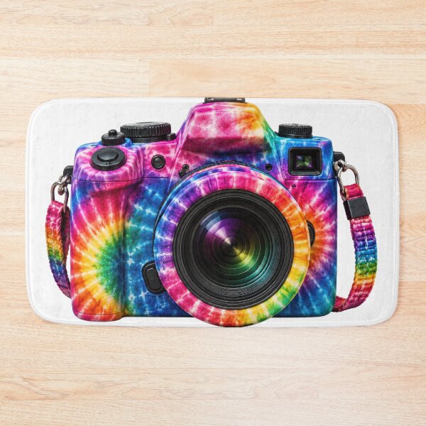 Item preview, Tie Dye Rainbow DSLR Camera Art designed and sold by jgvisualarts.