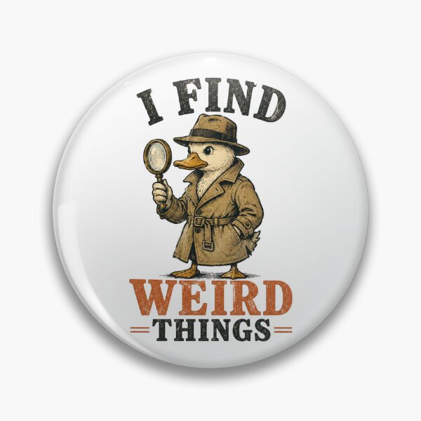 Item preview, I Find Weird Things Duck Detective – Funny Paranormal Investigator Vintage Retro Design designed and sold by Extravanganzza.