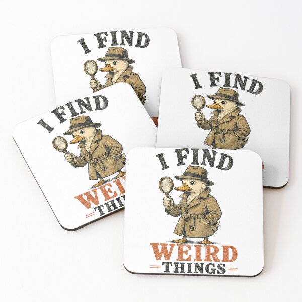 Item preview, I Find Weird Things Duck Detective – Funny Paranormal Investigator Vintage Retro Design designed and sold by Extravanganzza.