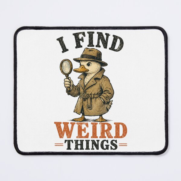 Item preview, I Find Weird Things Duck Detective – Funny Paranormal Investigator Vintage Retro Design designed and sold by Extravanganzza.