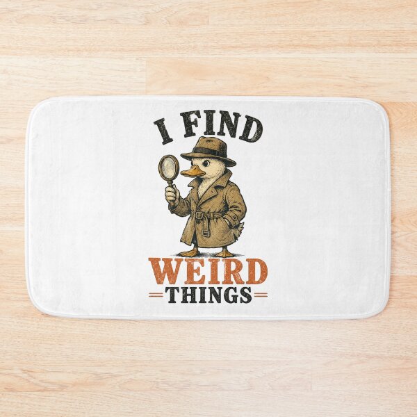 Item preview, I Find Weird Things Duck Detective – Funny Paranormal Investigator Vintage Retro Design designed and sold by Extravanganzza.