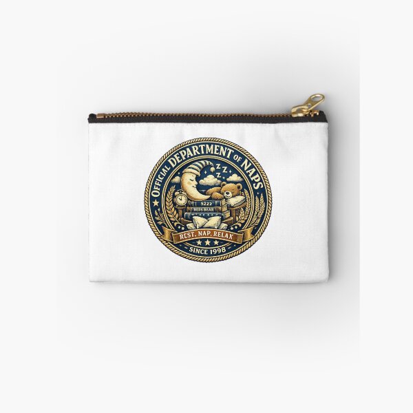 Item preview, Official Department of Naps Since 1998 Vintage Government Seal Sticker | Funny Sleep Lover Design designed and sold by MrDev.
