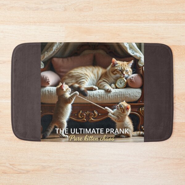 Item preview, Mischievous Ginger Kittens Playing Ultimate Prank on Sleeping Mother Cat designed and sold by Creative-RE.