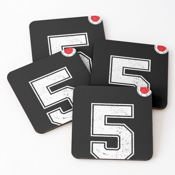 Item preview, Japan Soccer Number 5 Vintage Sports Fan designed and sold by LiviuGligoros.