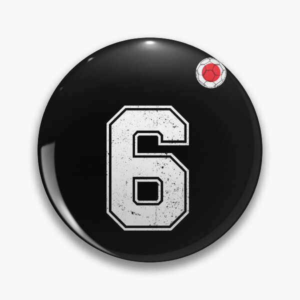 Item preview, Japan Soccer Number 6 Vintage Sports Fan designed and sold by LiviuGligoros.