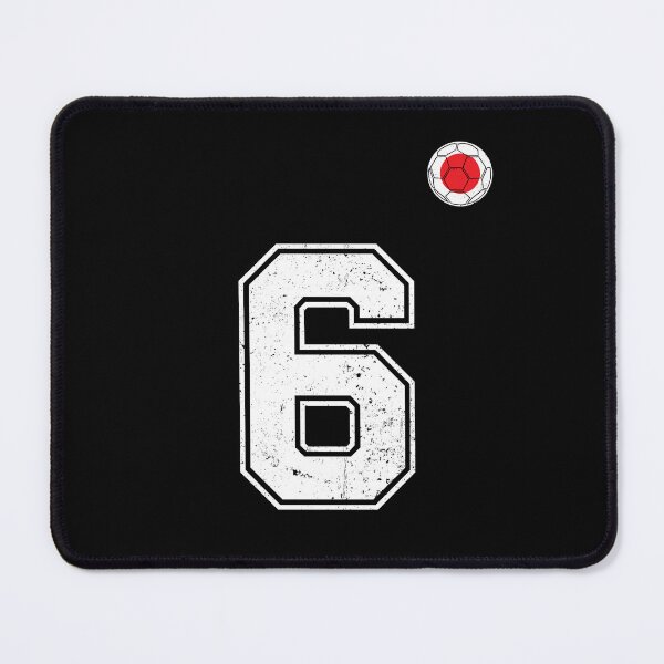 Item preview, Japan Soccer Number 6 Vintage Sports Fan designed and sold by LiviuGligoros.