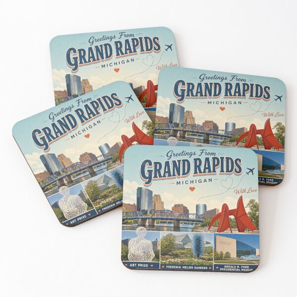 Item preview, Greetings From Grand Rapids Postcard designed and sold by purplesensation.