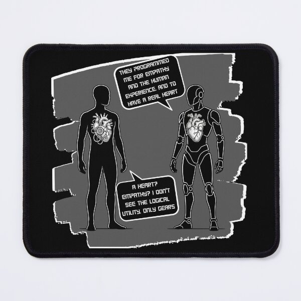 Item preview, Don't Lose Your Humanity Robot vs Human Empathy designed and sold by AbuCAni Studio .
