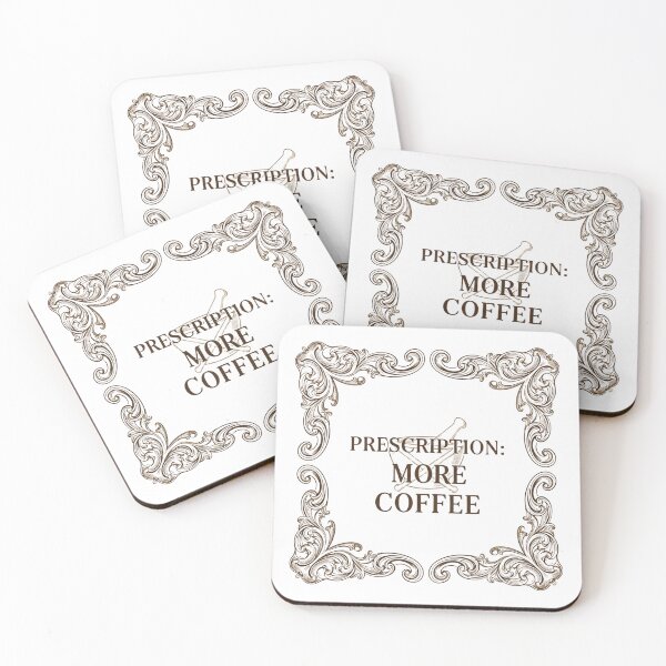 Item preview, Prescription More Coffee vintage apothecary nurse coffee gift designed and sold by language-des.