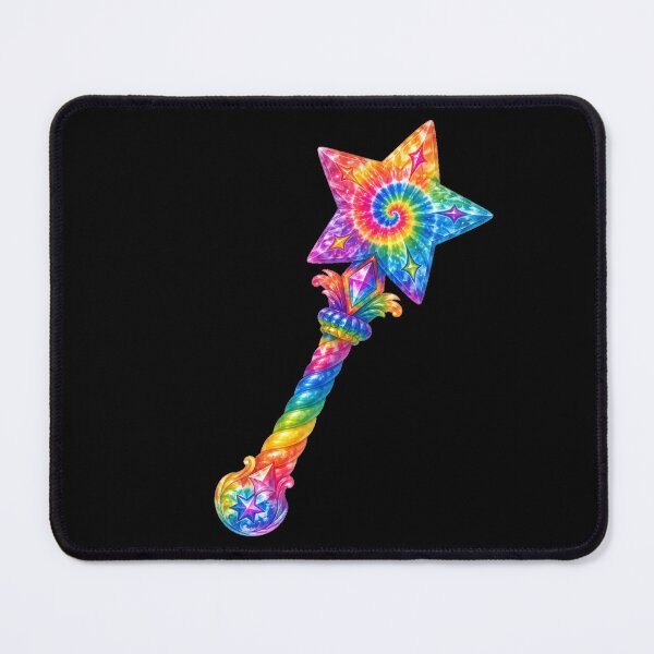 Item preview, Rainbow Tie-Dye Magic Star Wand designed and sold by jgvisualarts.