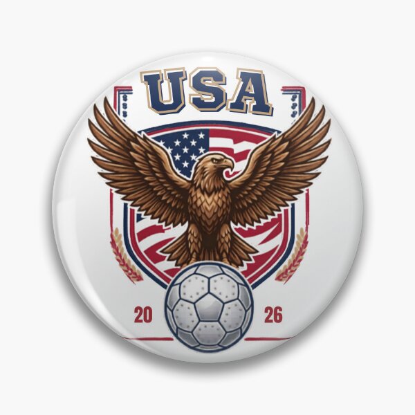 Item preview, USA Eagle Soccer Crest 2026 designed and sold by laughingshirts.