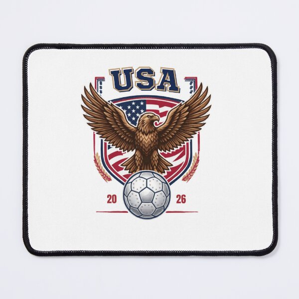 Item preview, USA Eagle Soccer Crest 2026 designed and sold by laughingshirts.