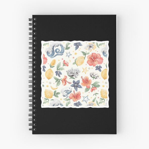 Item preview, Pastel Lemon Hibiscus Floral Pattern Sticker designed and sold by FestivityFinds.